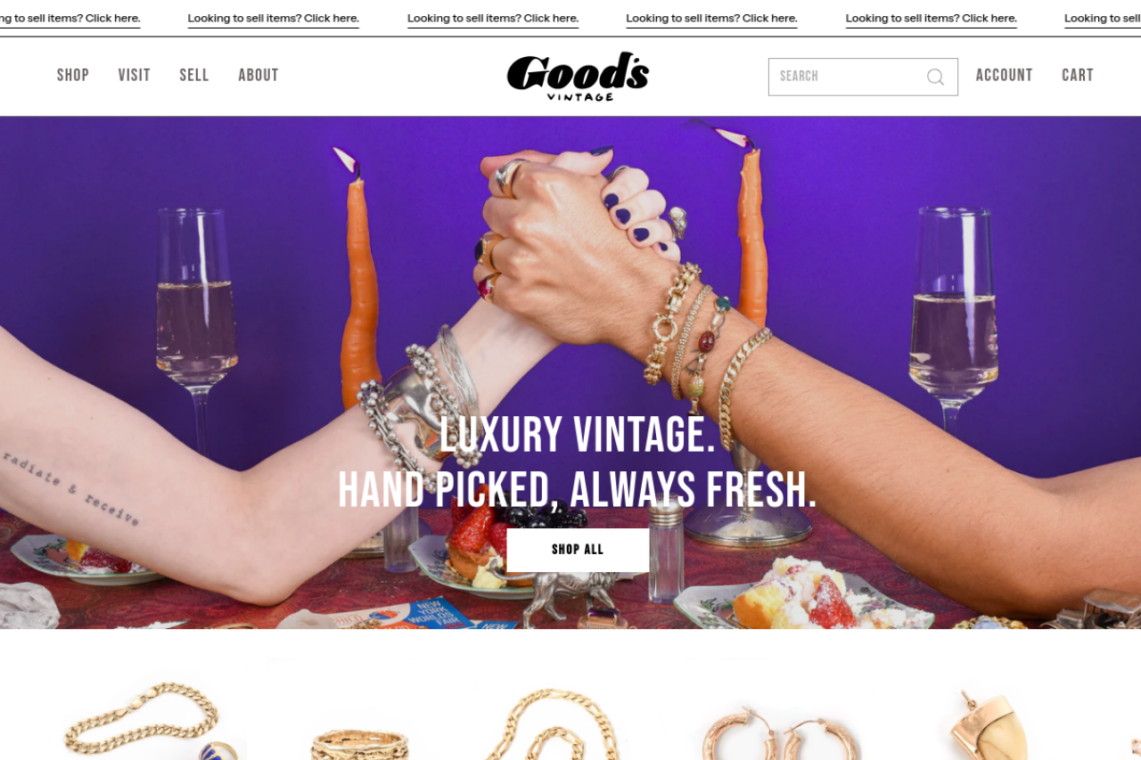 Screenshot of goodsvintage.com