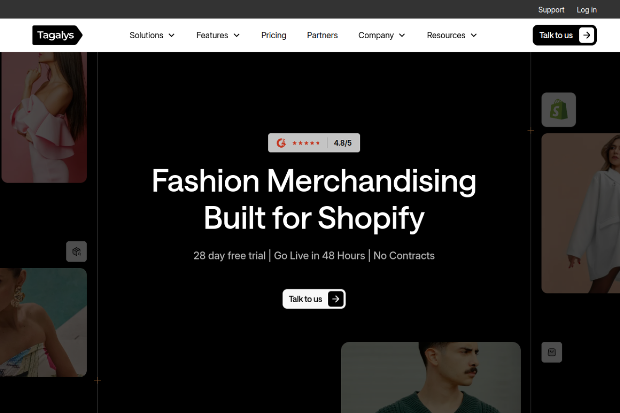 Screenshot of tagalys.com