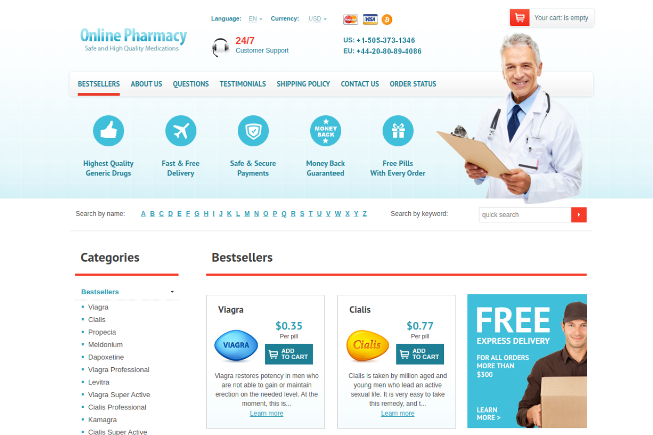 Screenshot of 1-rx-shop.com
