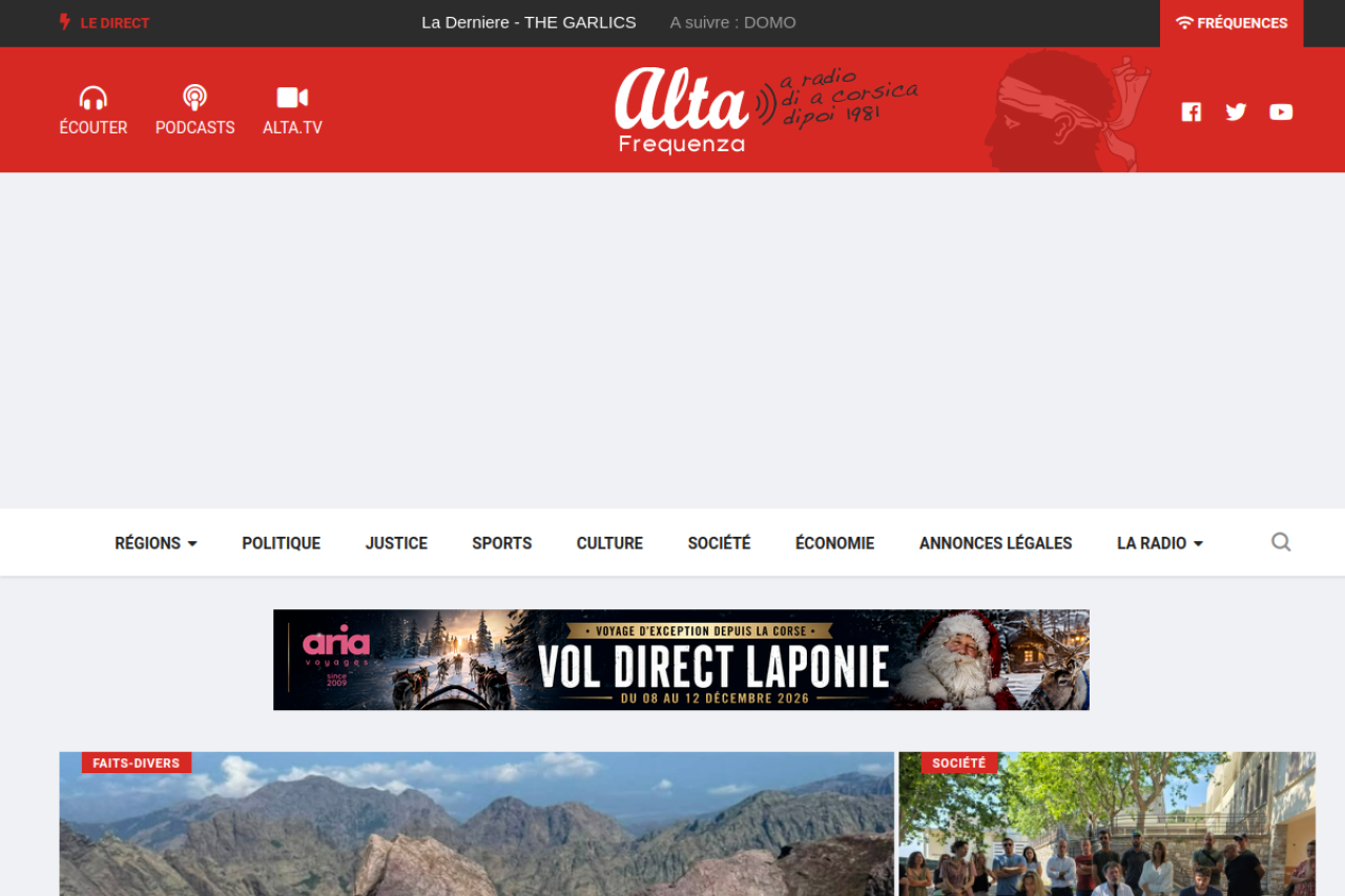 Screenshot of alta-frequenza.corsica