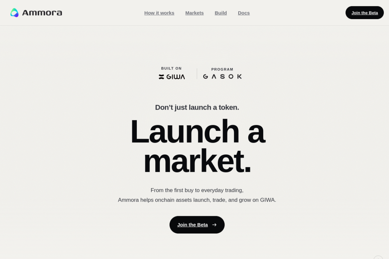 Screenshot of ammora.org