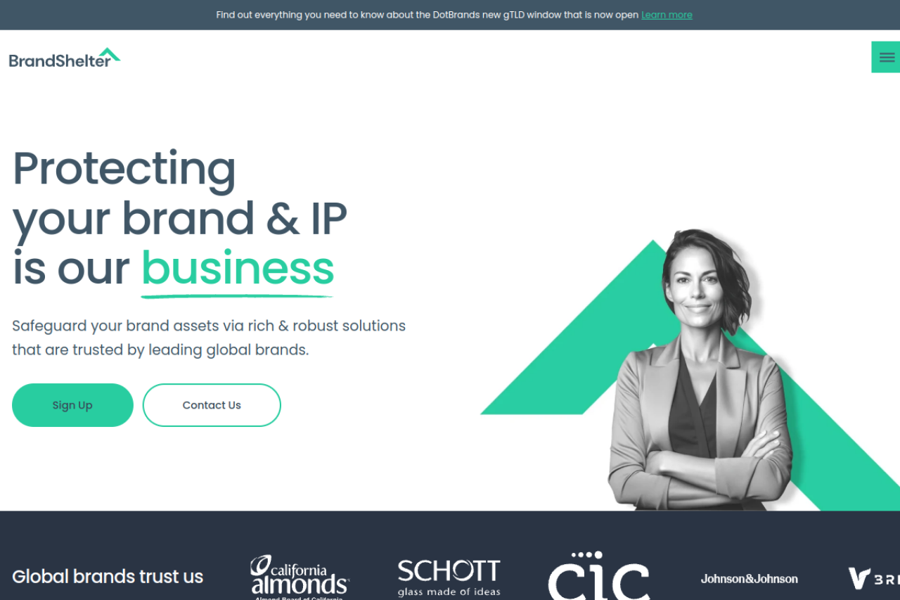 Screenshot of brandshelter.com