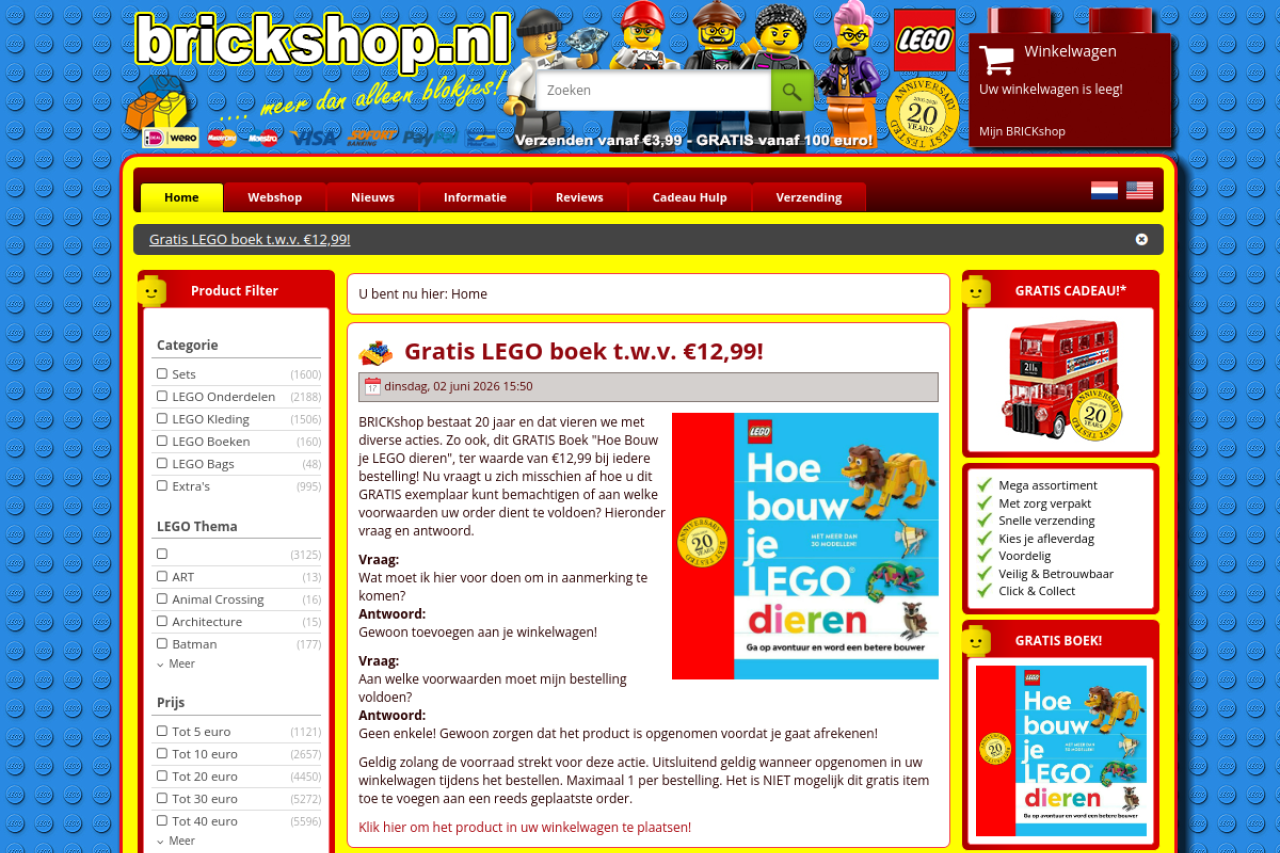 Screenshot of brickshop.nl