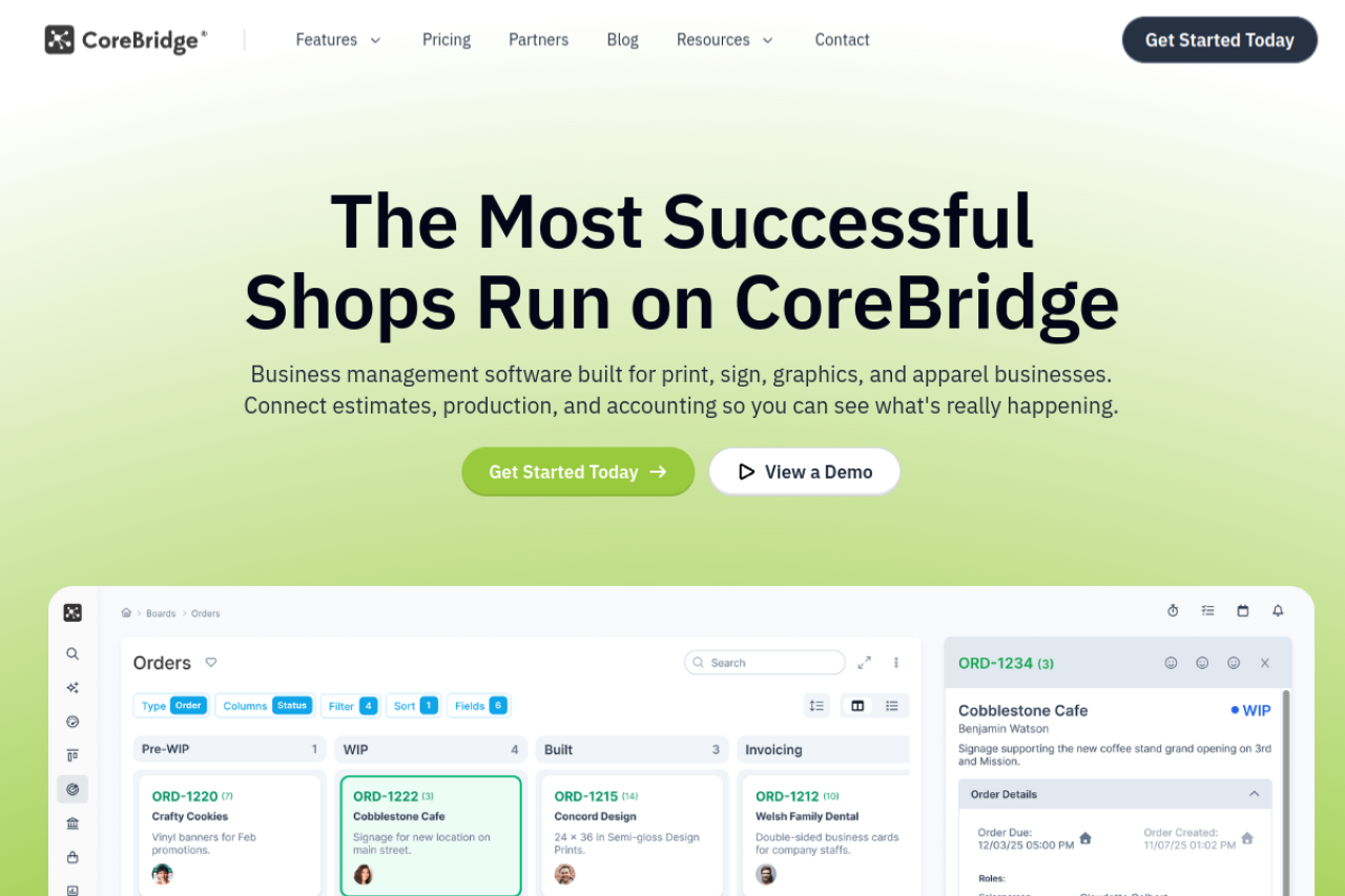 Screenshot of corebridge.net