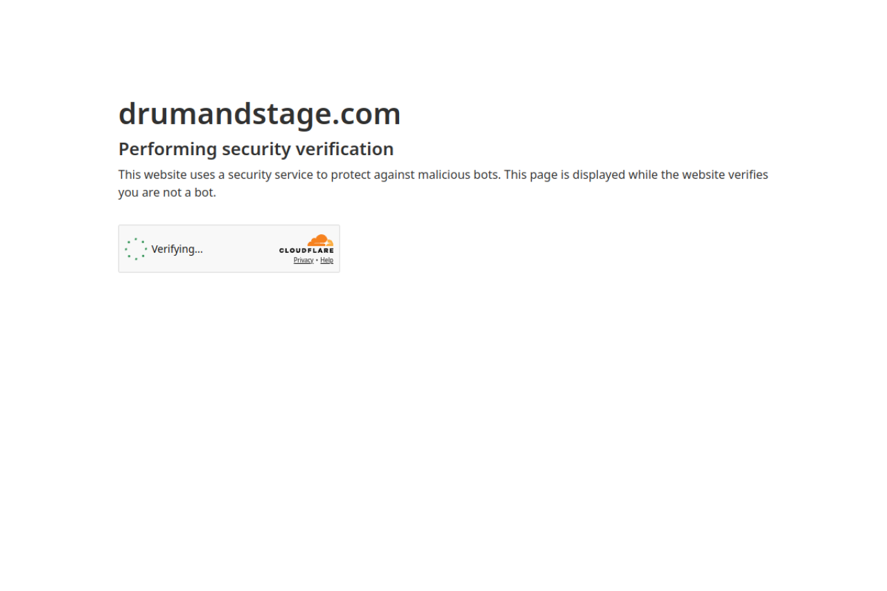 Screenshot of drumandstage.com