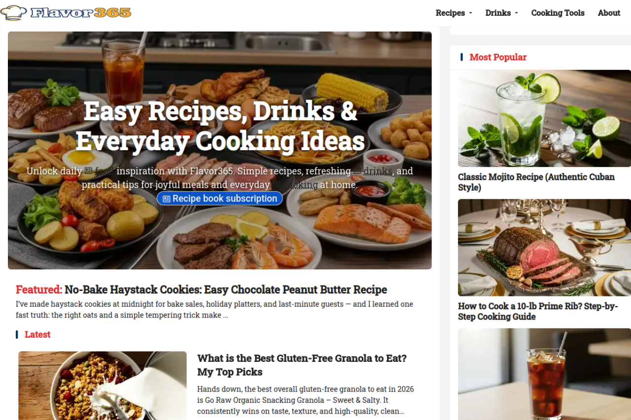 Screenshot of flavor365.org