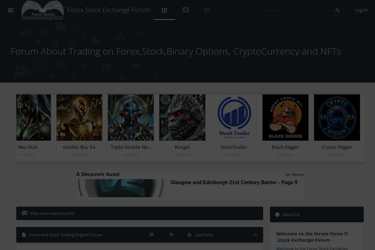 Screenshot of fxsforexsrbijaforum.com