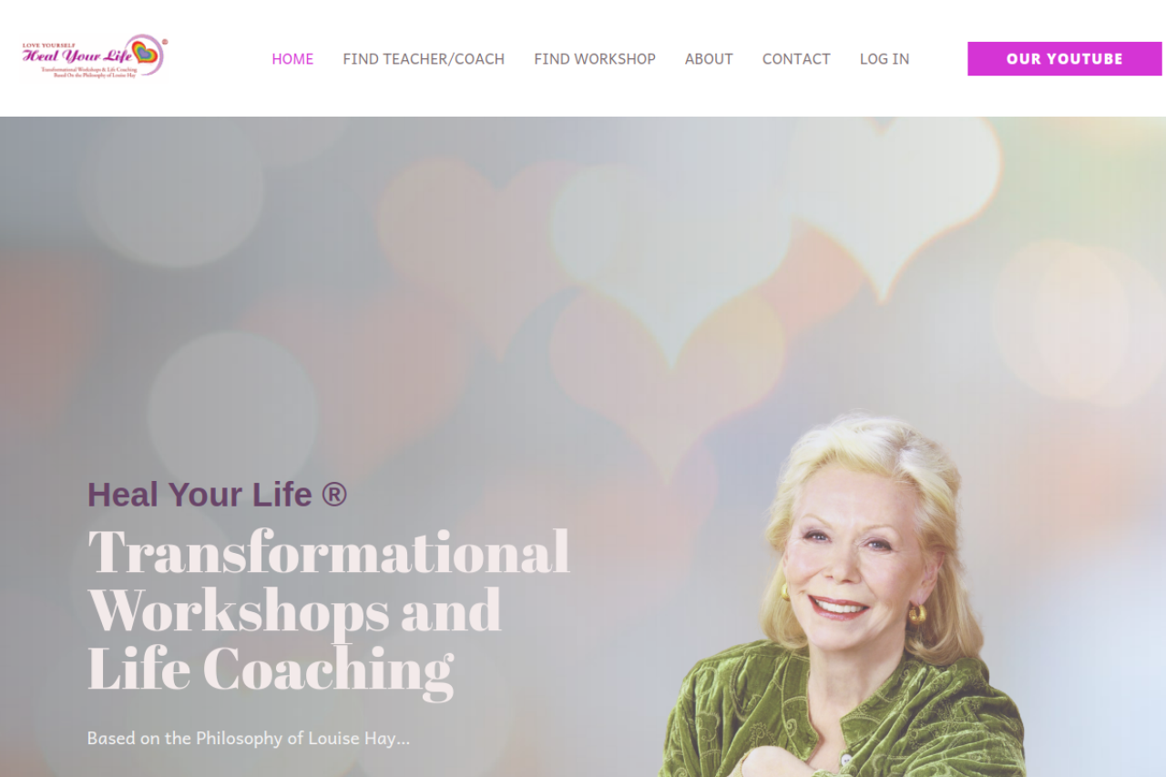 Screenshot of healyourlifeworkshops.com
