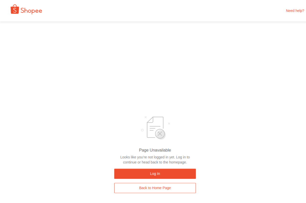 Screenshot of shopee.vn