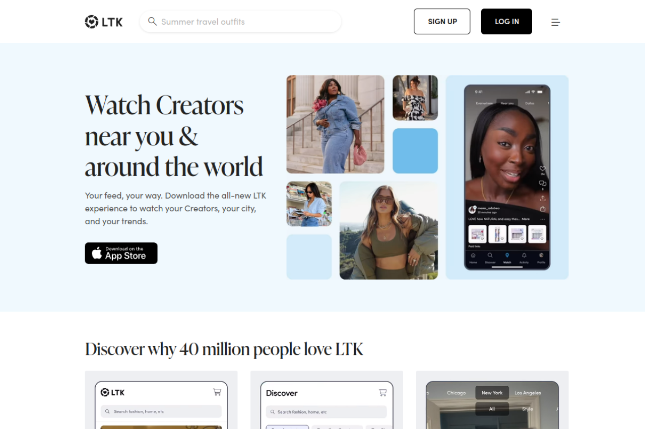 Screenshot of shopltk.com