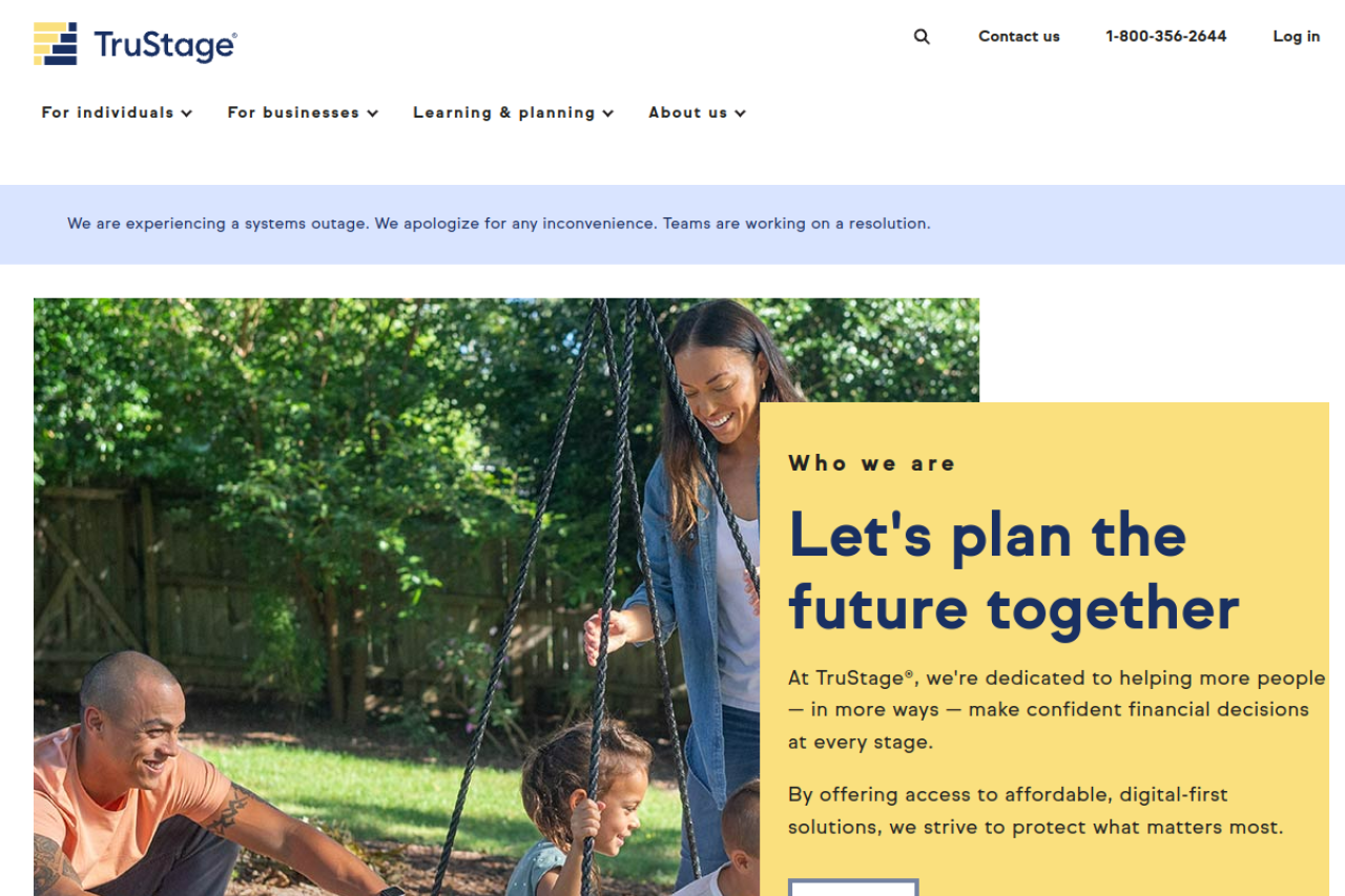 Screenshot of trustage.com