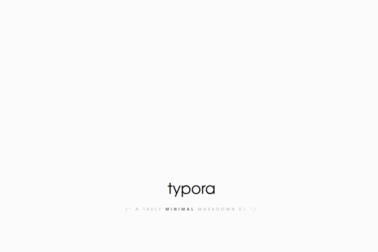 Screenshot of typora.io
