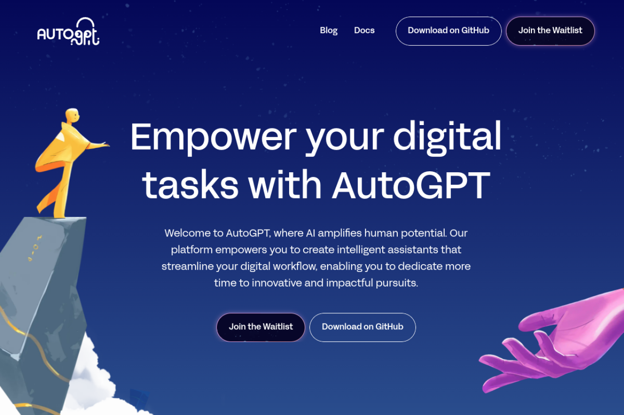 AutoGPT 界面预览