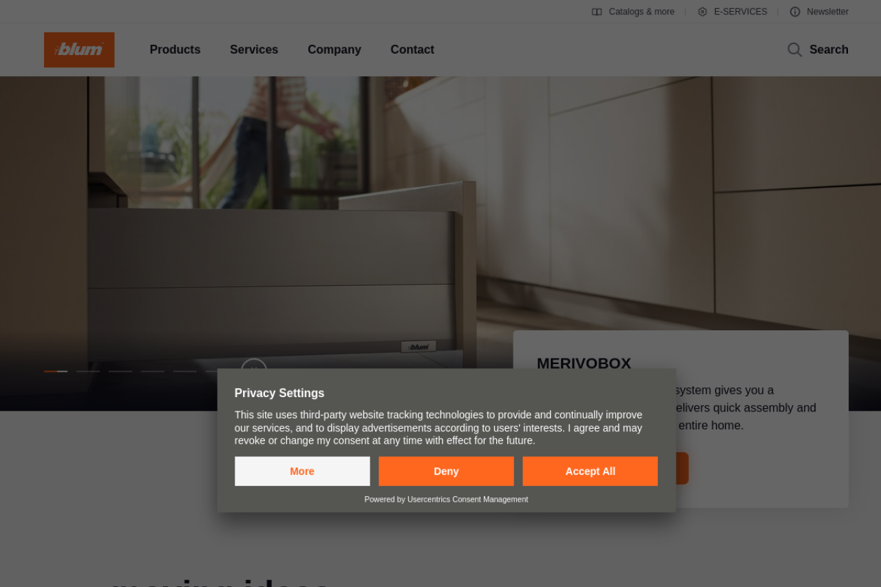 Screenshot of blum.com
