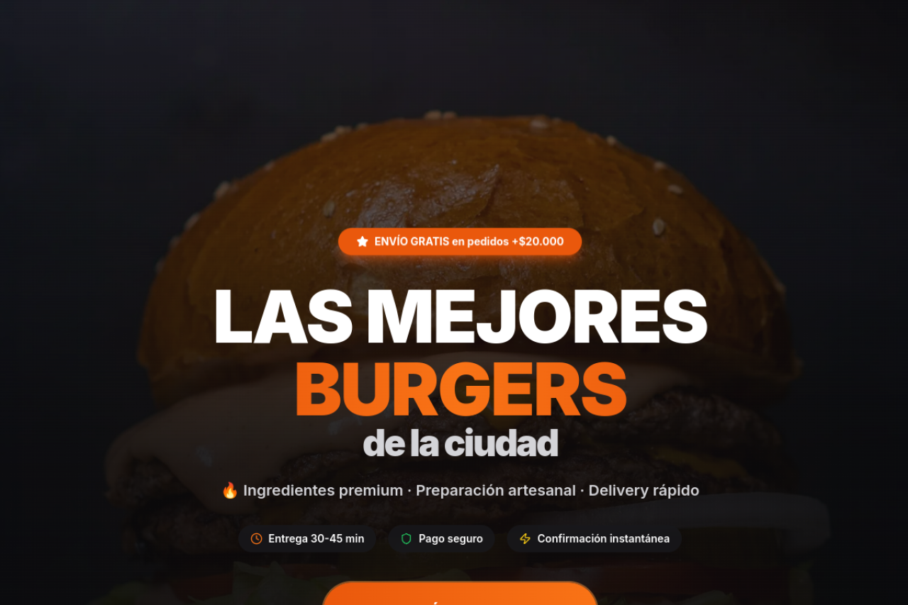 Burger Delivery App preview