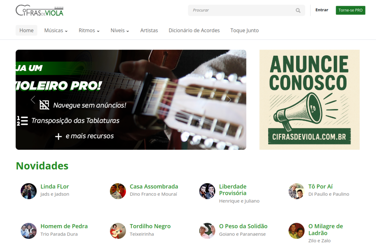 cifrasdeviola.com.br screenshot