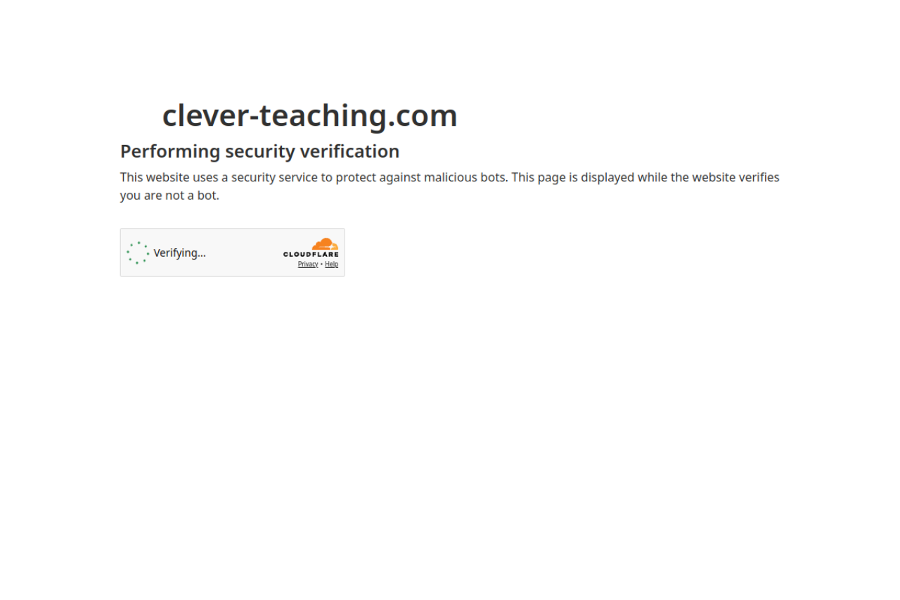 Screenshot of clever-teaching.com