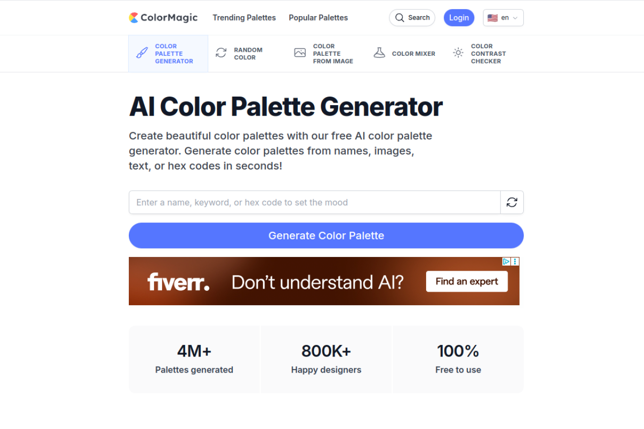 AI Color Palette Generator