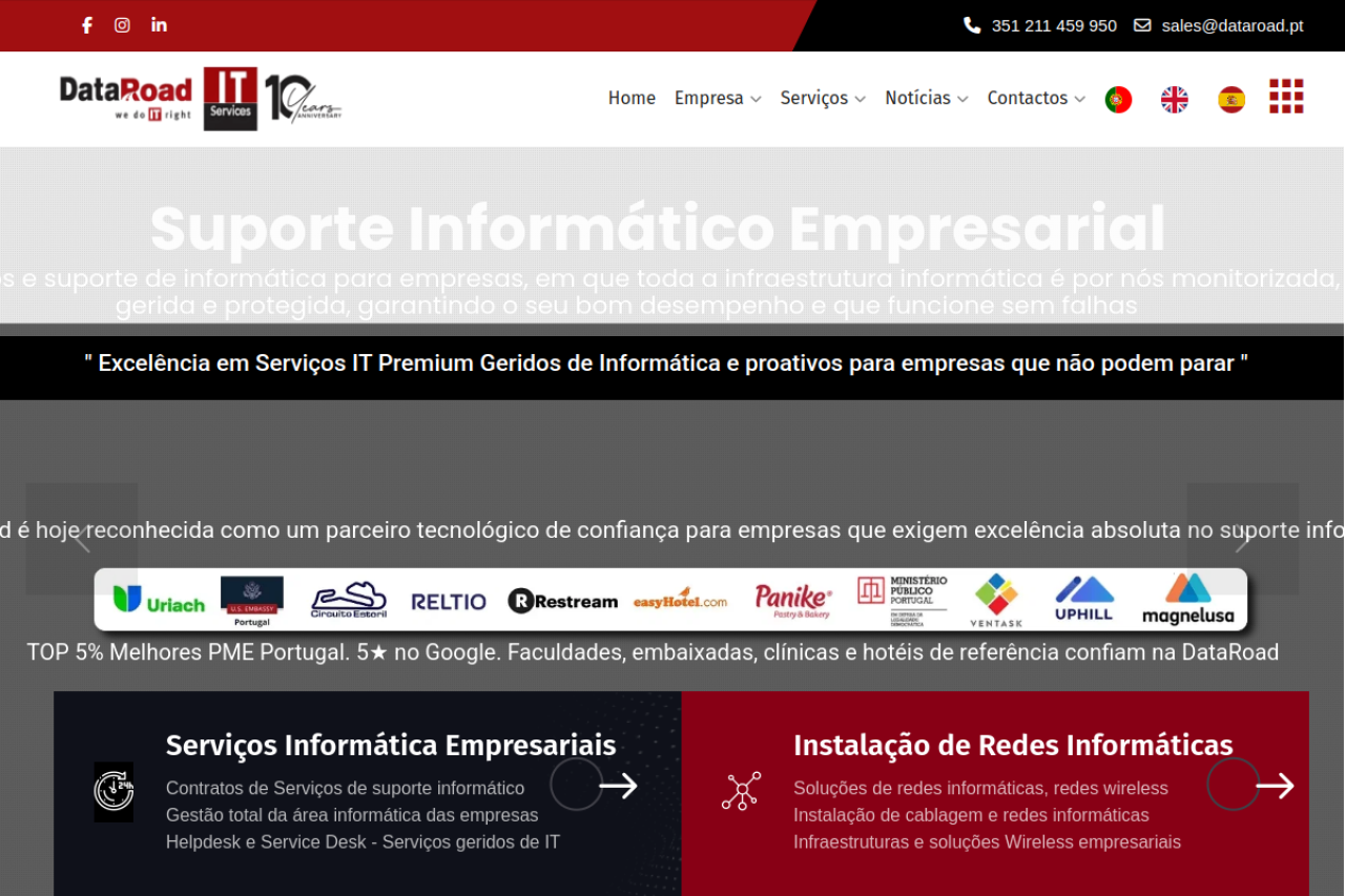 dataroad.pt screenshot