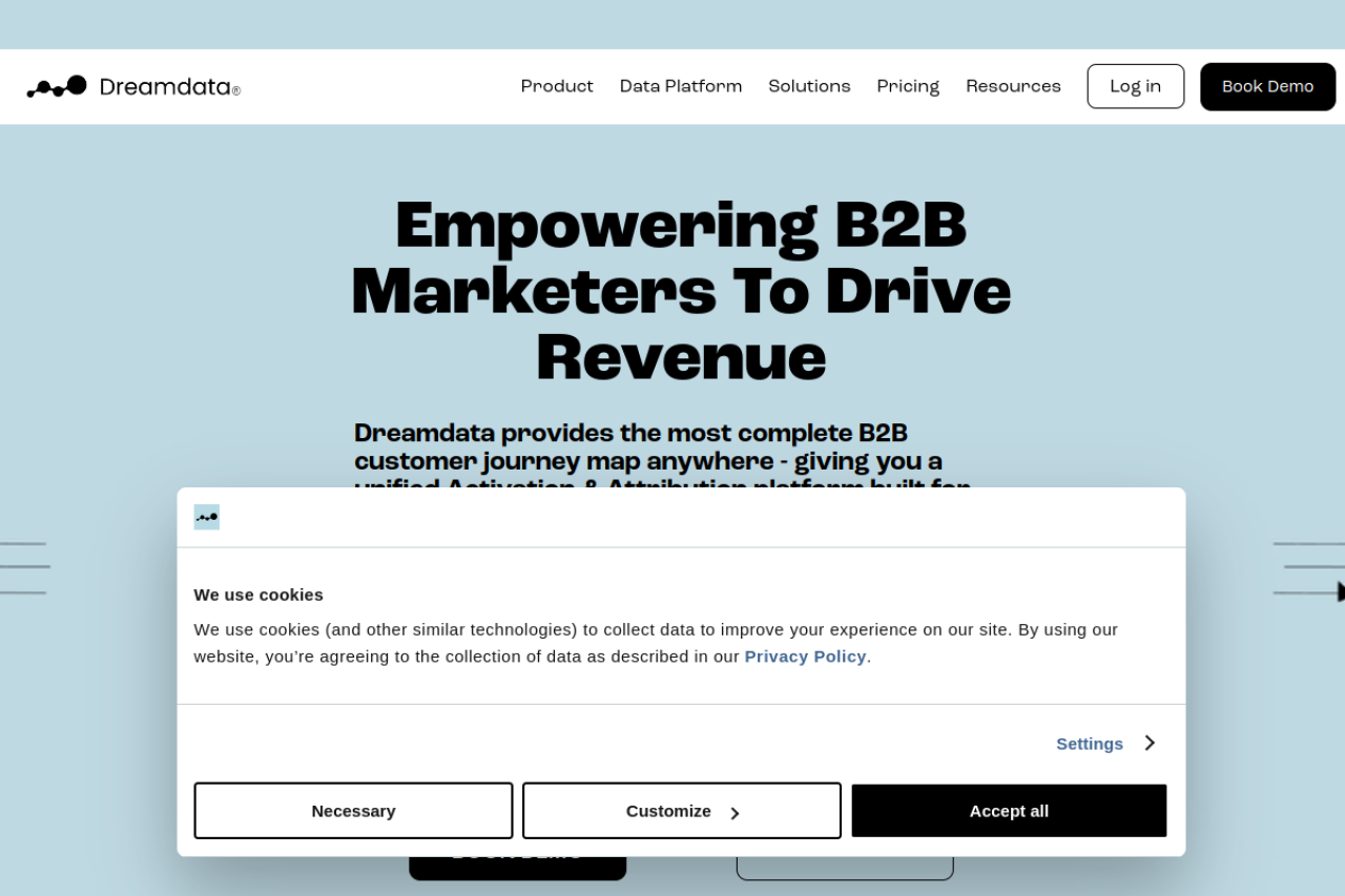 Dreamdata website screenshot