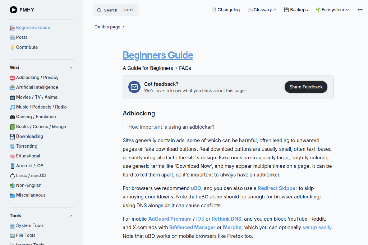 Beginners Guide 界面预览