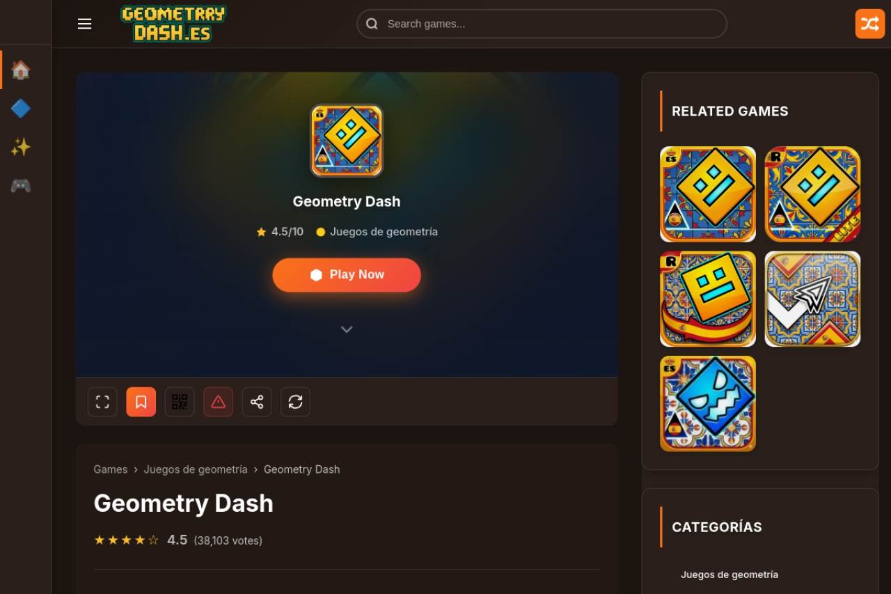 geometrydash.es screenshot