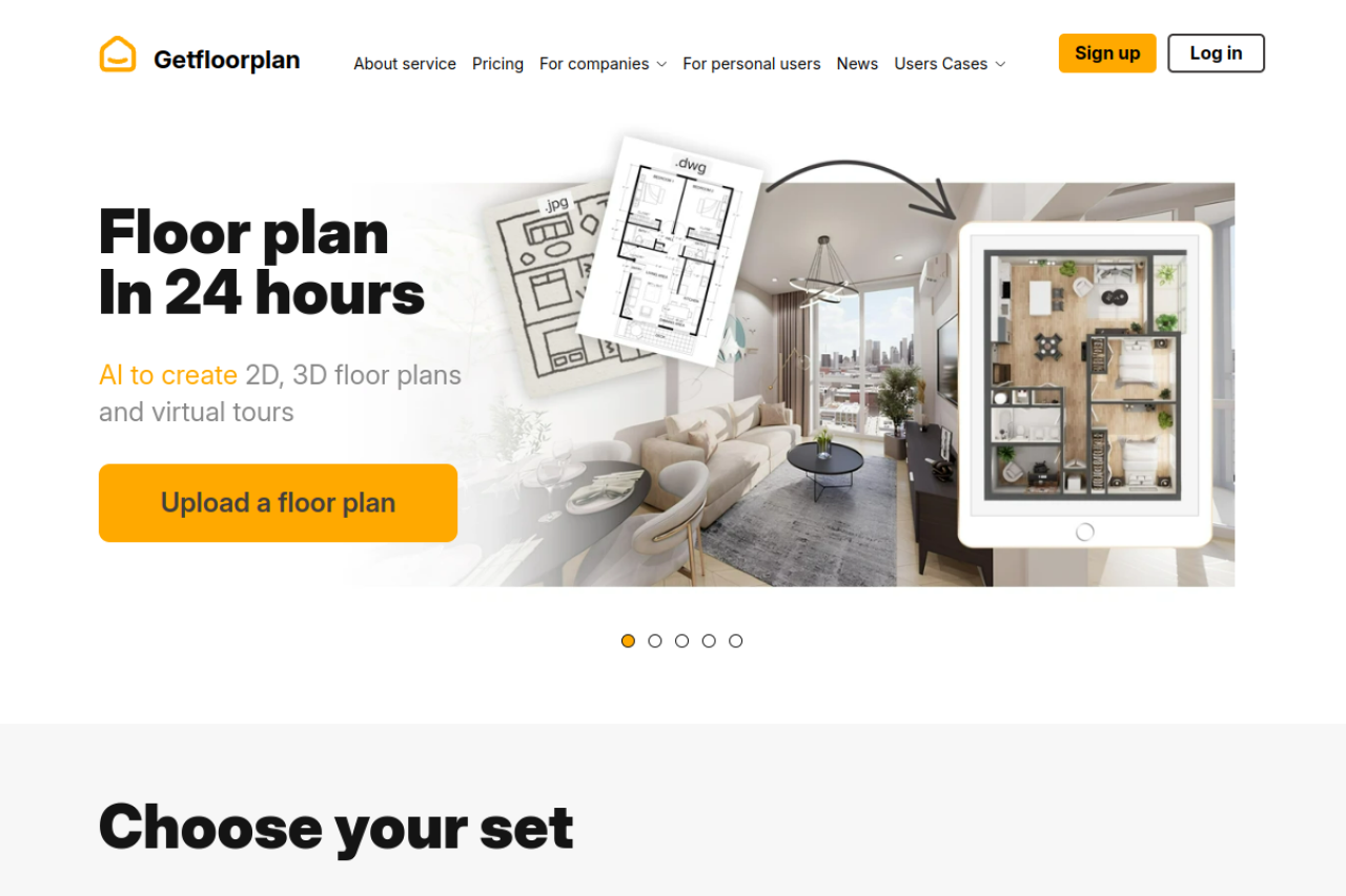 Creating 2d and 3d floor plans