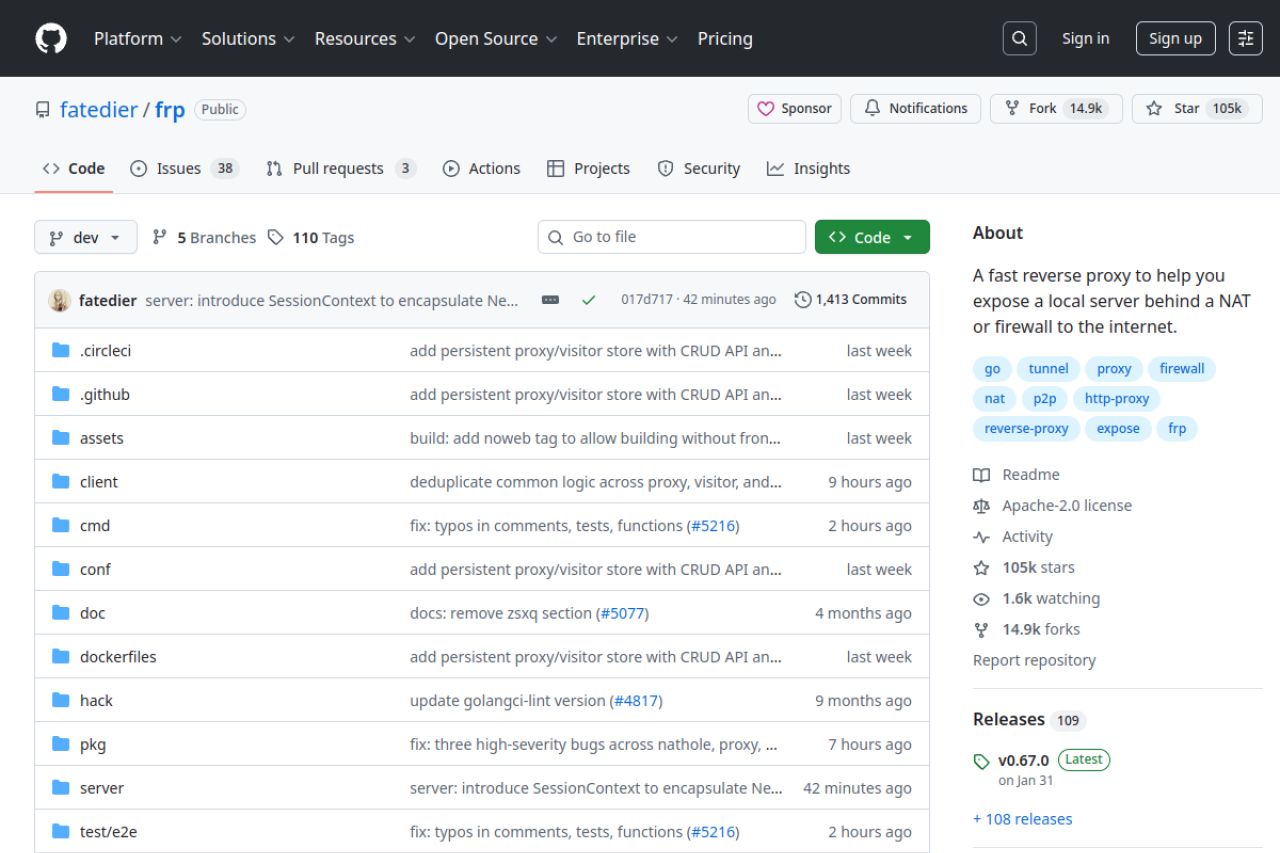 GitHub - fatedier/frp: A fast reverse proxy to help you expose a local server behind a NAT or firewall to the internet. 界面预览