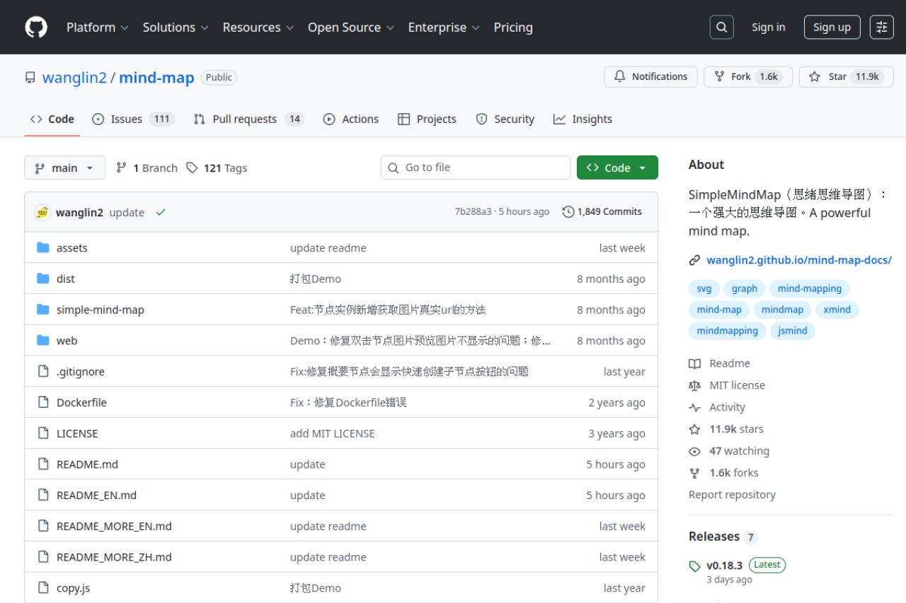 GitHub - wanglin2/mind-map: SimpleMindMap（思绪思维导图）：一个强大的思维导图。A powerful mind map. 界面预览
