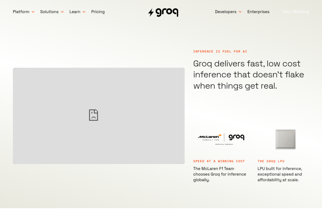 Groq is fast, low cost inferen