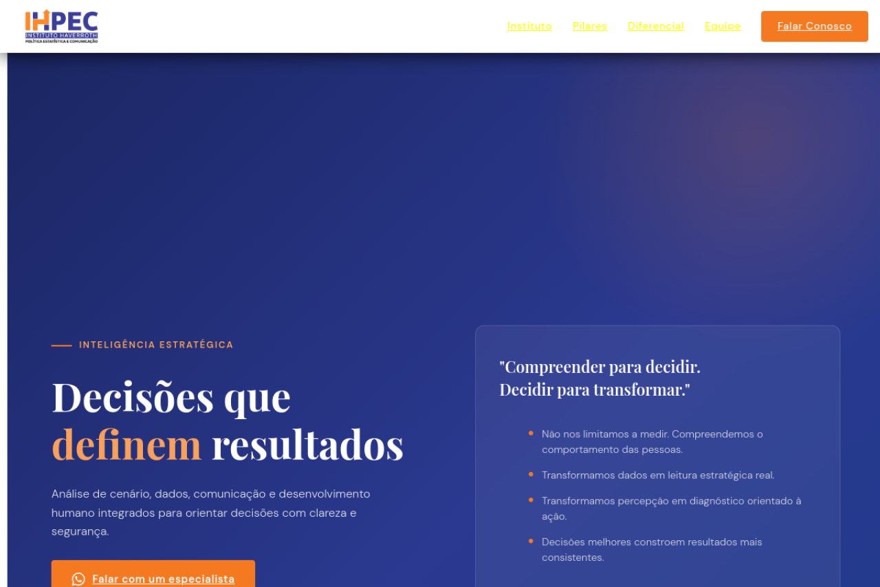 Miniatura do site IHPEC