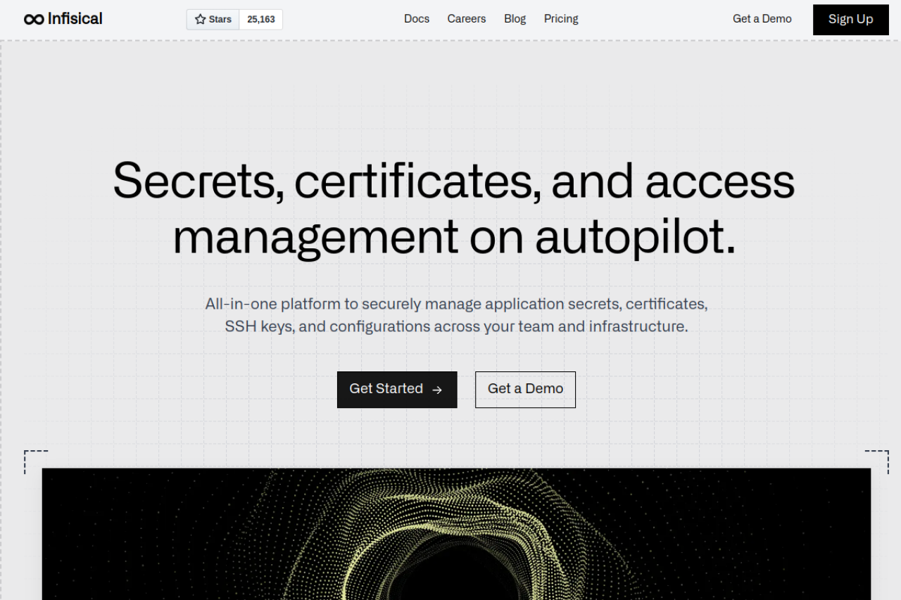 Preview of Infisical