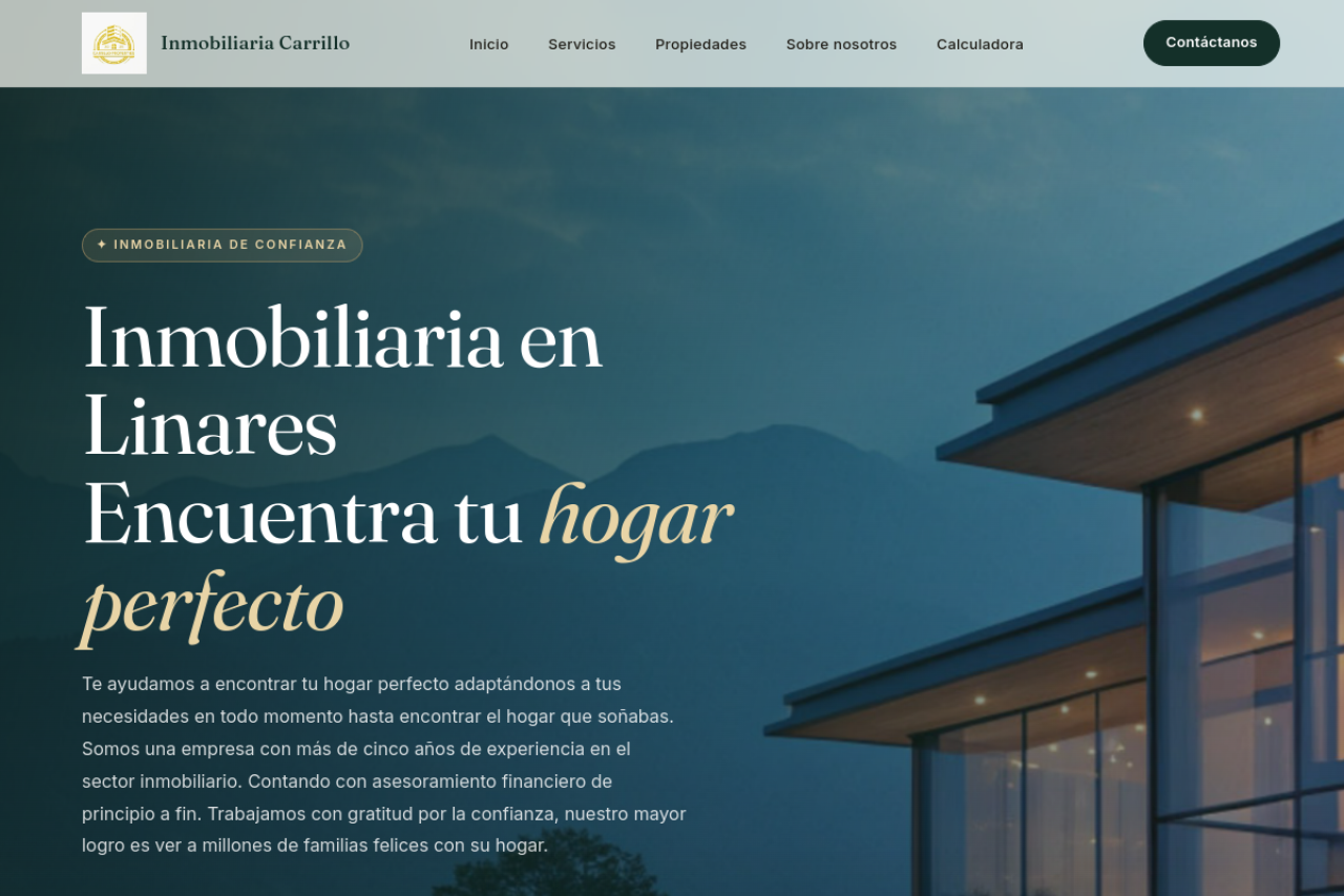 Web de Inmobiliaria Carrillo