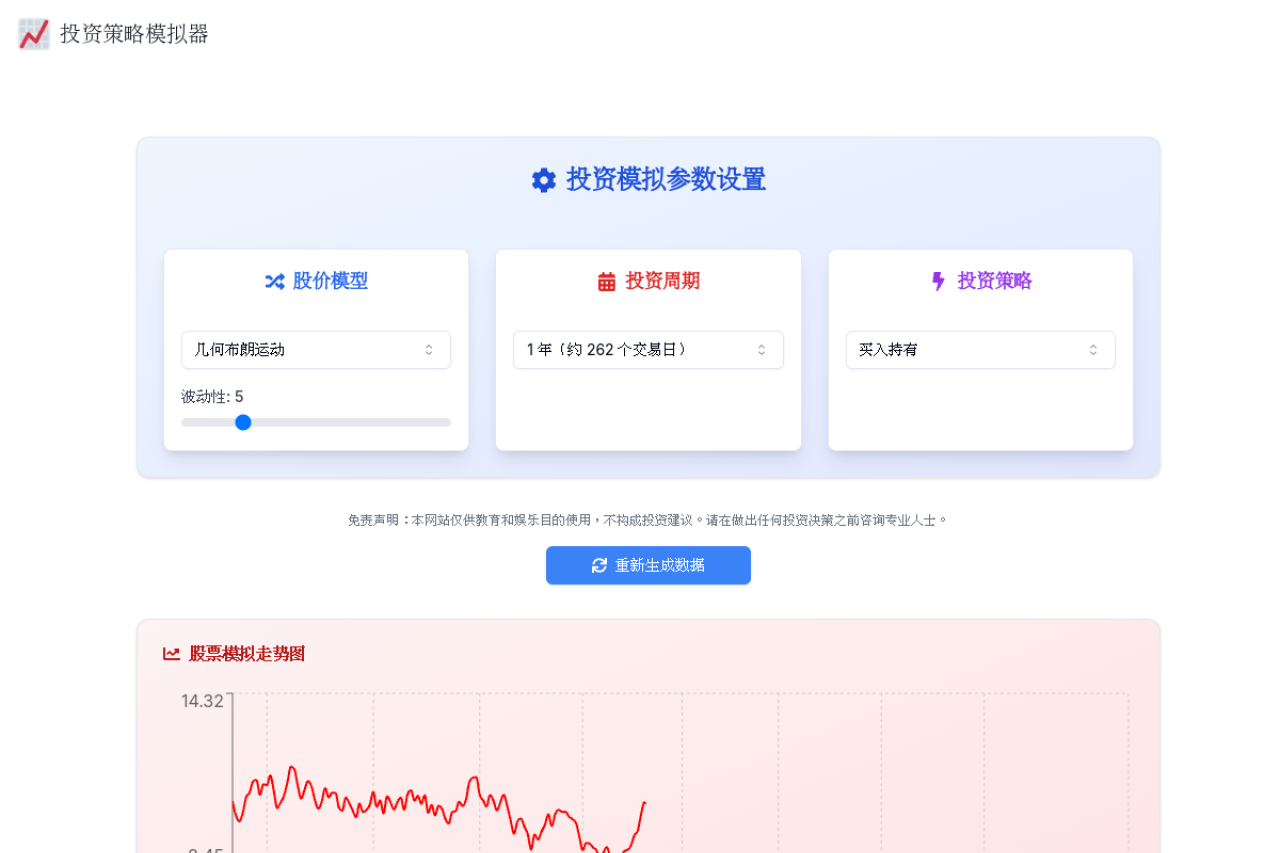 投资策略模拟器