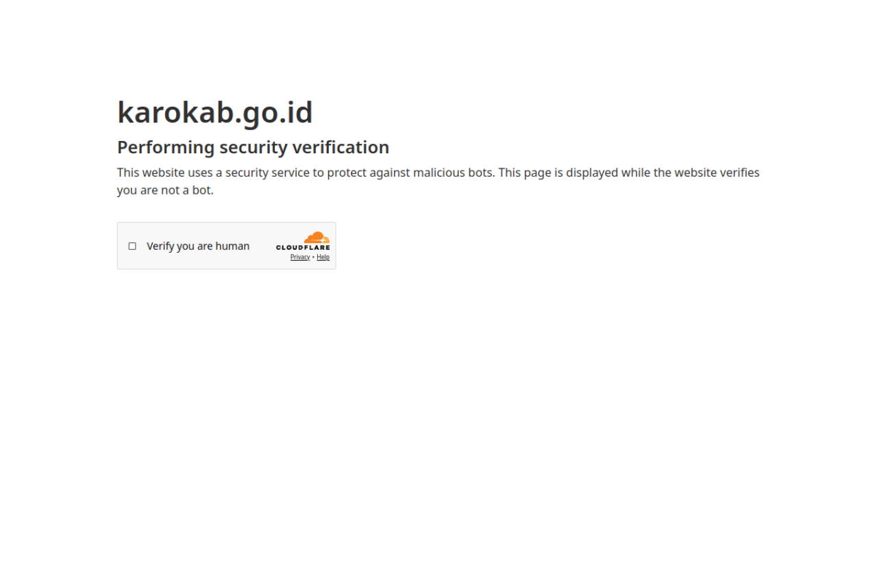 karokab.go.id screenshot