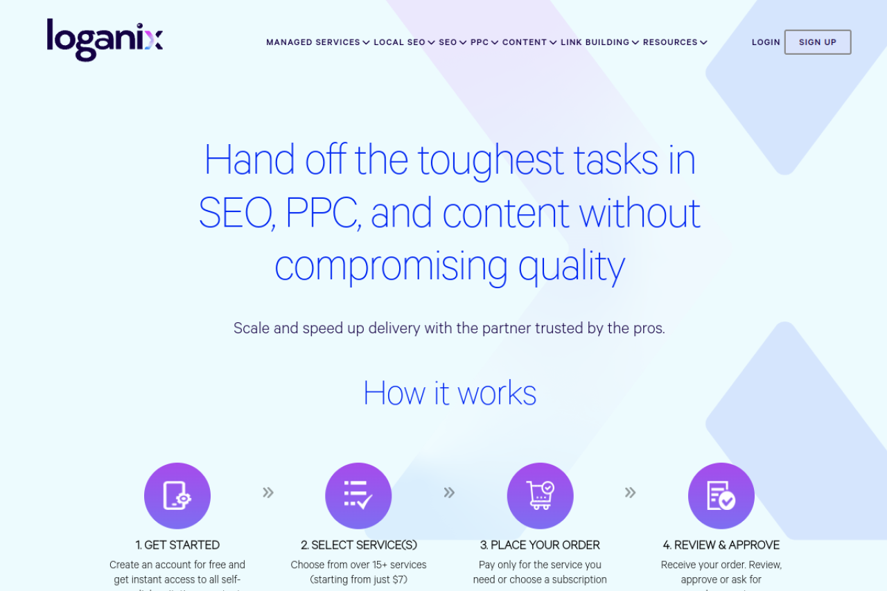 Loganix Homepage Screenshot