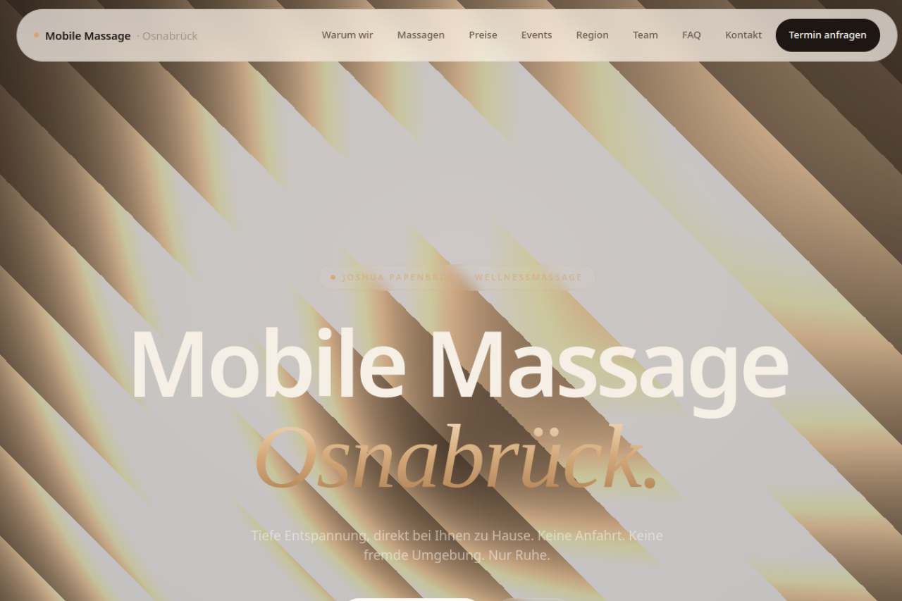 Vorschau der Website Mobile Massage OS