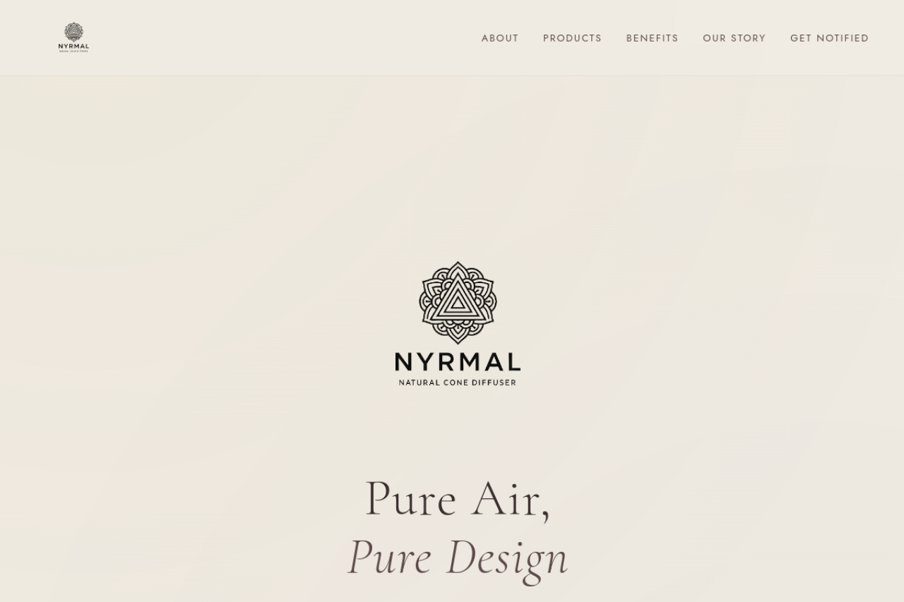Full website screenshot of nyrmal.com