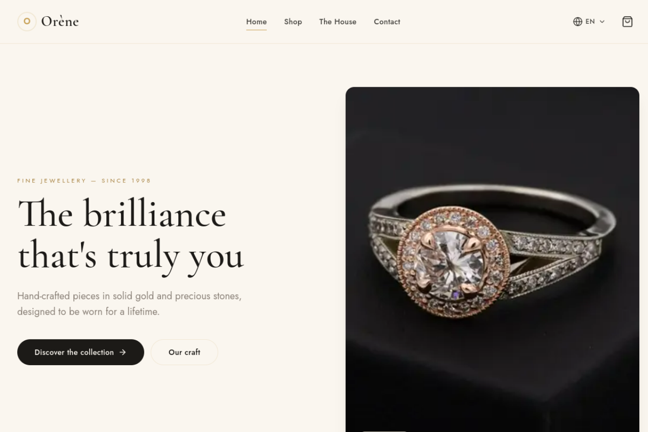 Fine Jewellery Website