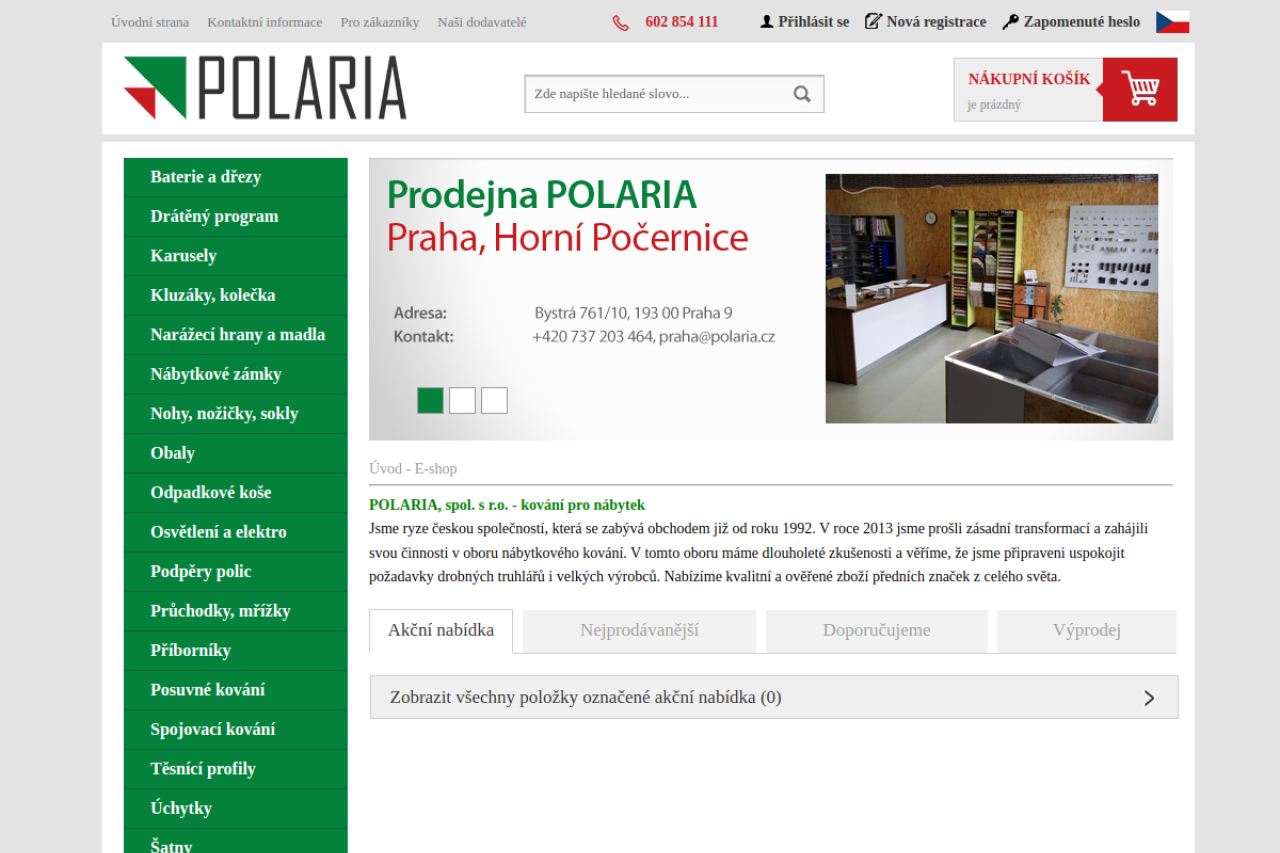 polaria.cz screenshot