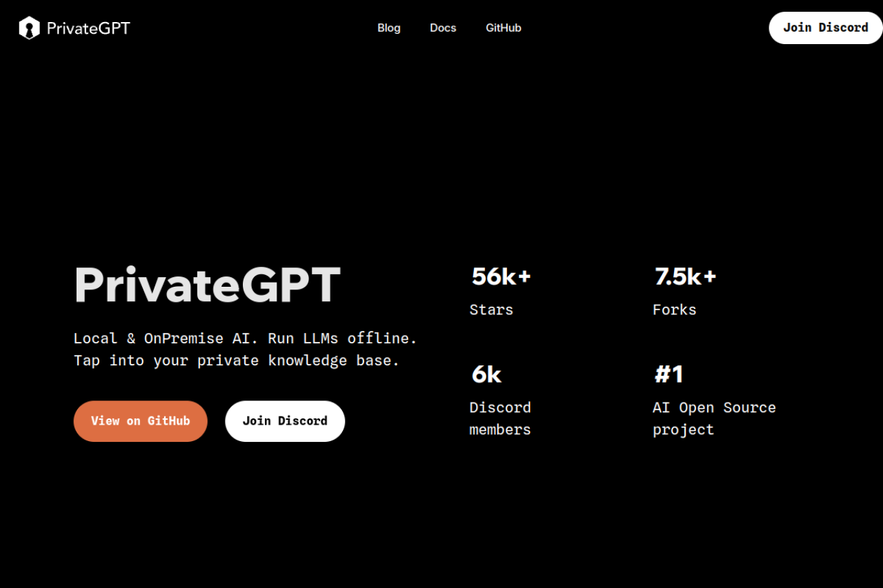 PrivateGPT.dev 界面预览