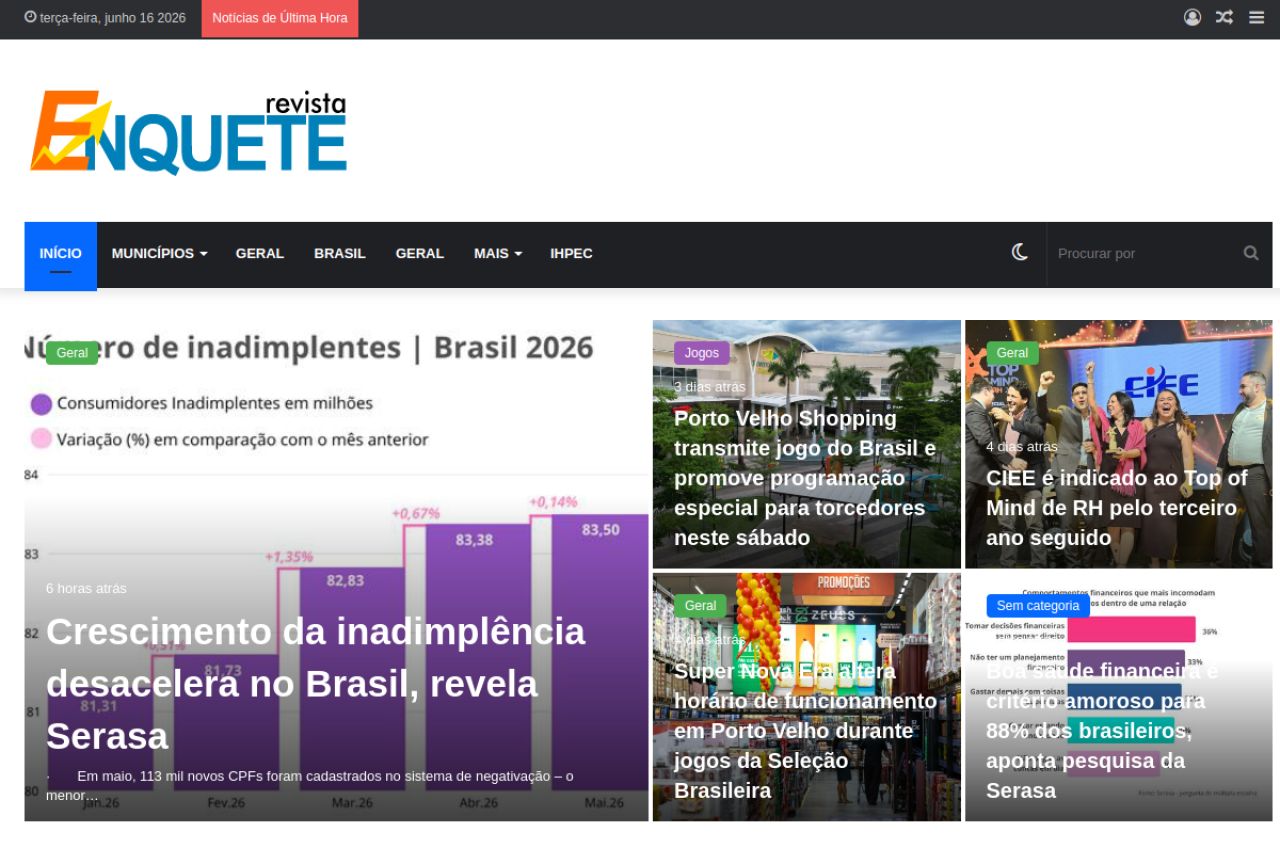 Miniatura do site Revista Enquete