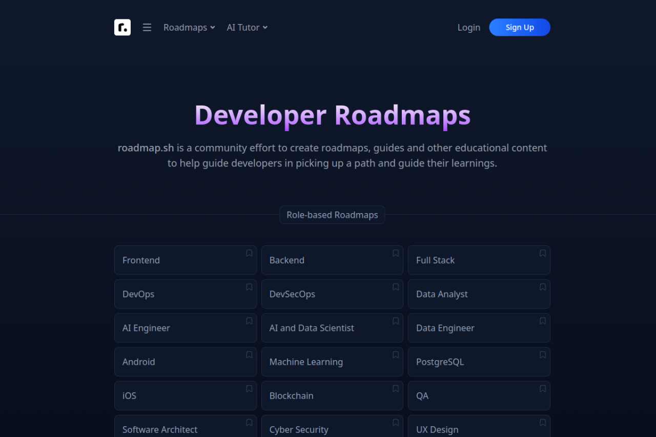 Developer Roadmaps