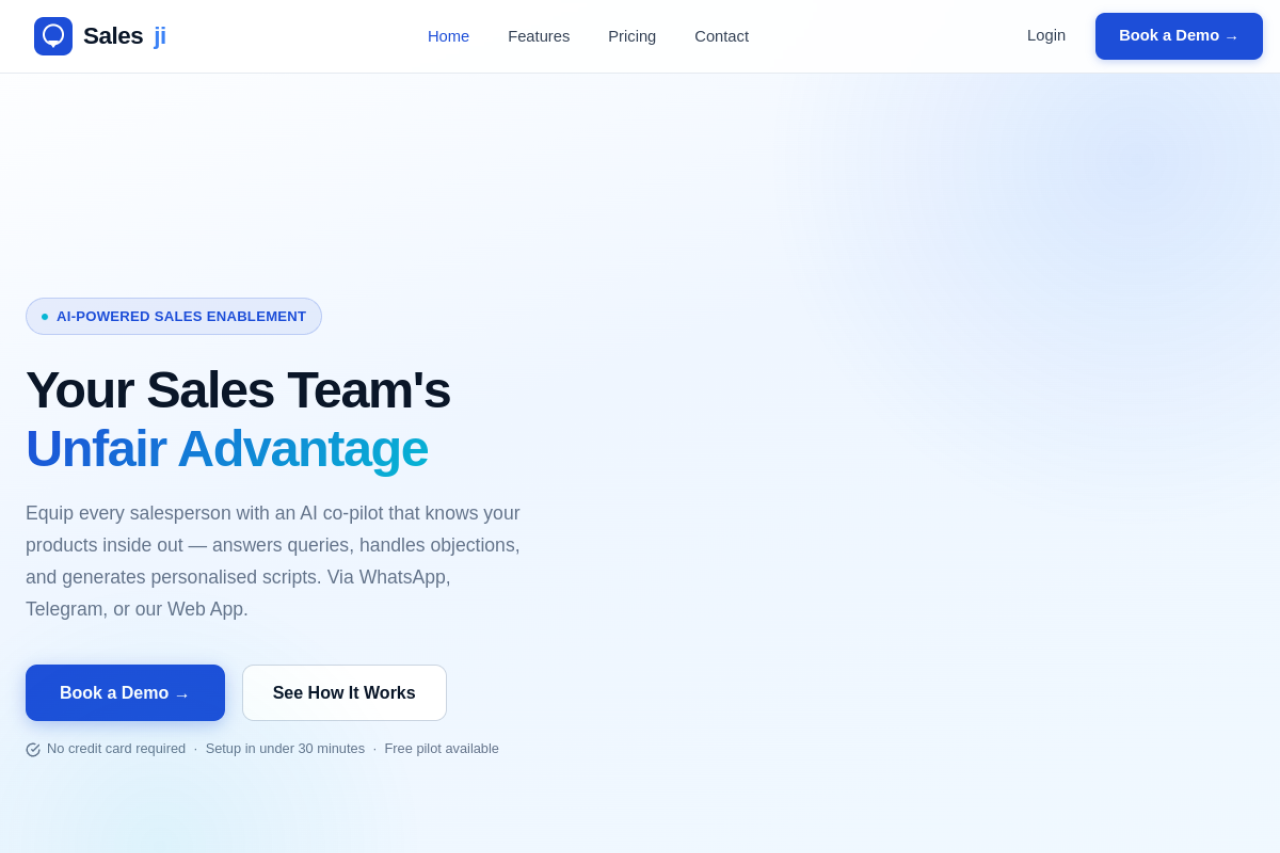 Full website screenshot of salesji.com