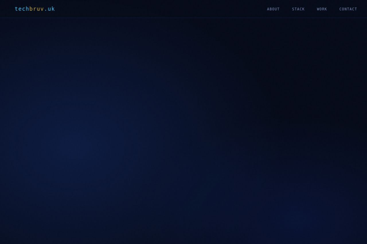 Full website screenshot of techbruv.uk