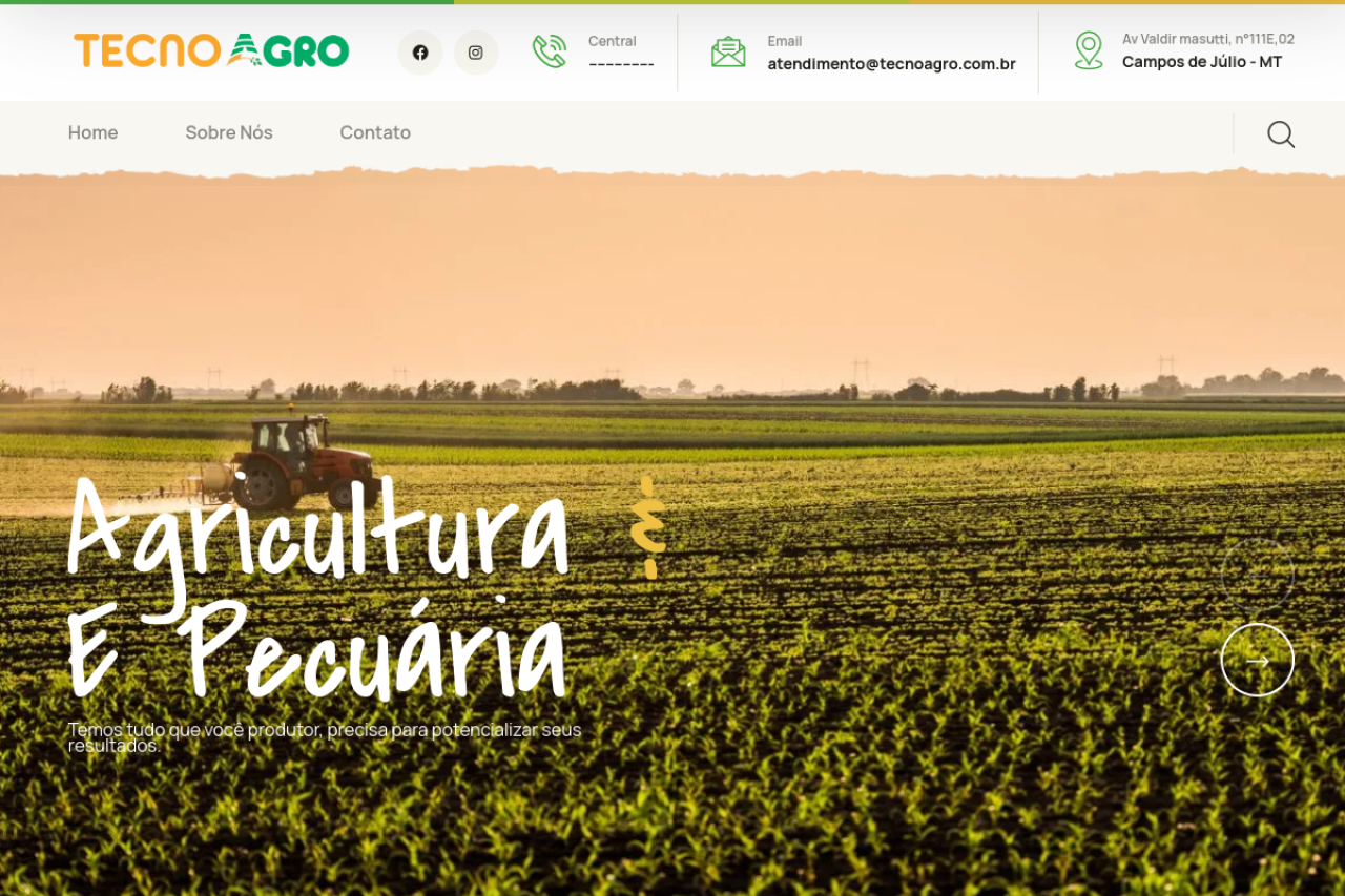 Miniatura do site TecnoAgro