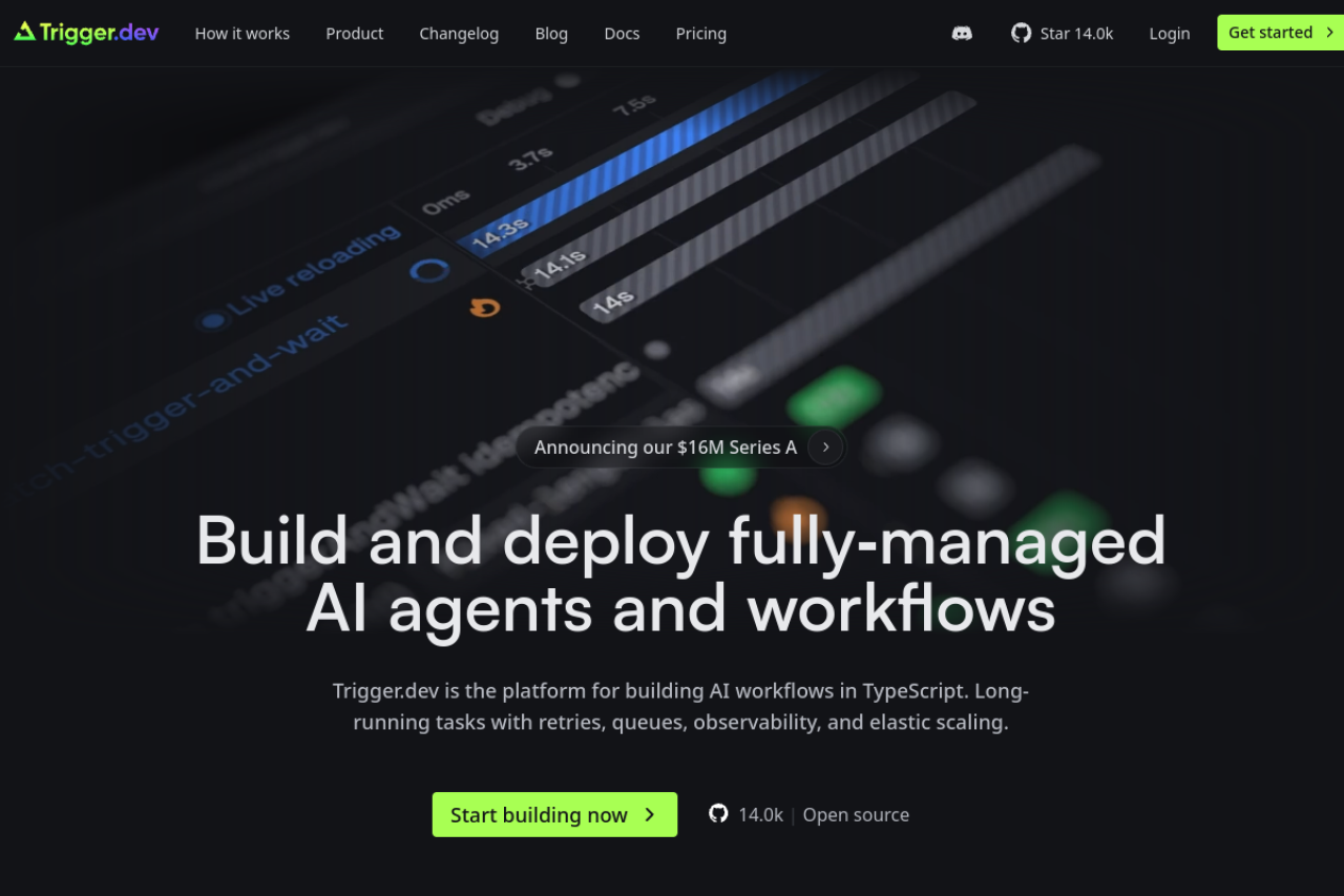 Preview of Trigger.dev