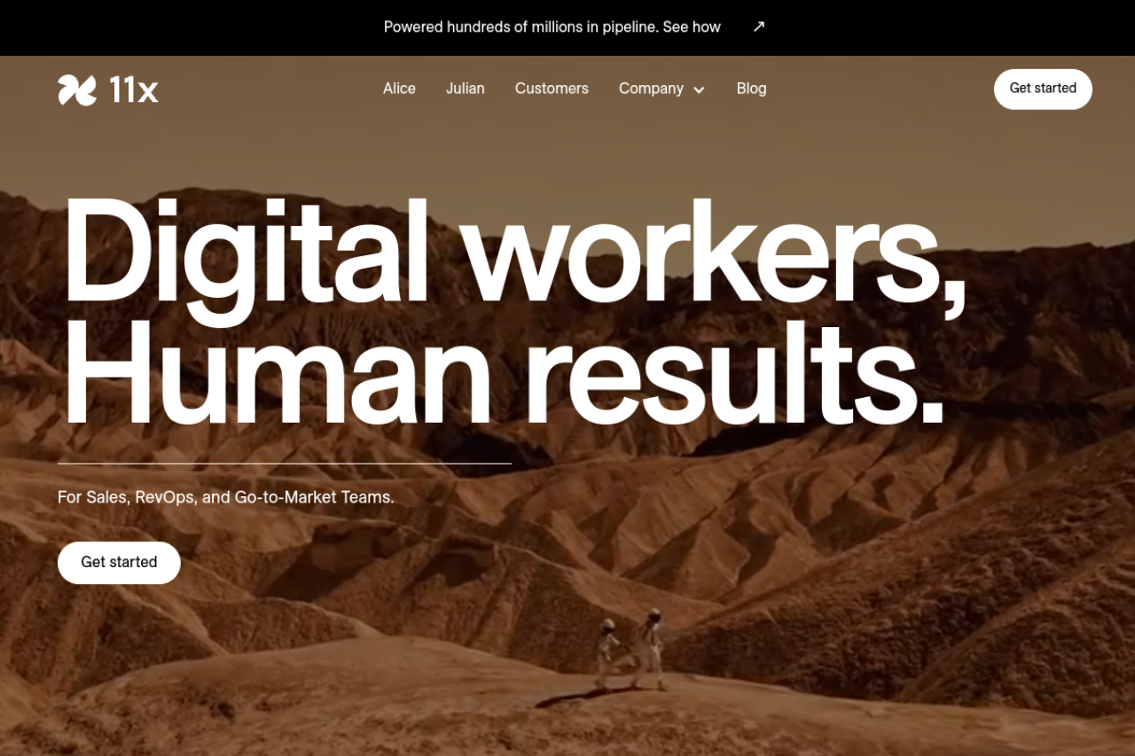 11x website screenshot