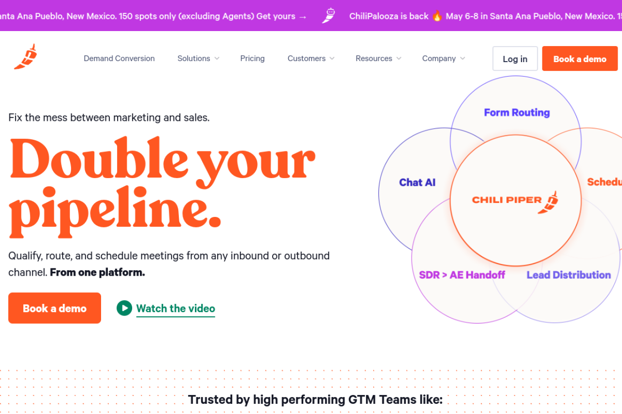 Chili Piper website screenshot