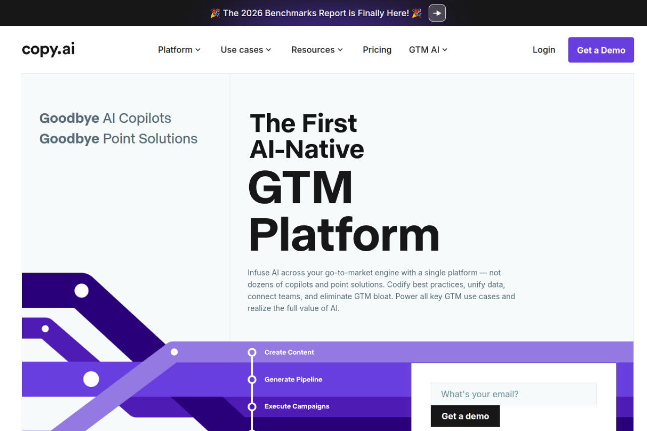 Copy AI website screenshot